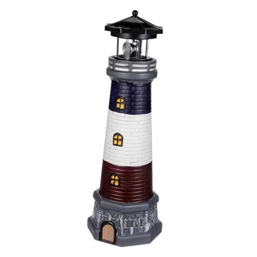 Didiseaon Lámpara Solar Jardín Exterior Faro de Resistente al Agua con Luz LED para Decoración de Jardín y Patio Estatua Solar para Césped y