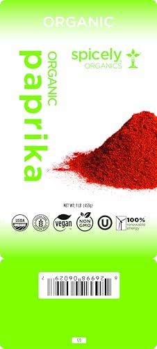 Spicely Organic Paprika 1 Lb Bag Gluten Free