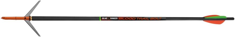 Dead Ringer Blood Trail Bolt and Broadhead Package, Includes Three 20 Inch Bolts, Three 100 Grain Dead Ringer Super Freak Extreme Broadheads & Three 100 Grain Field Tips