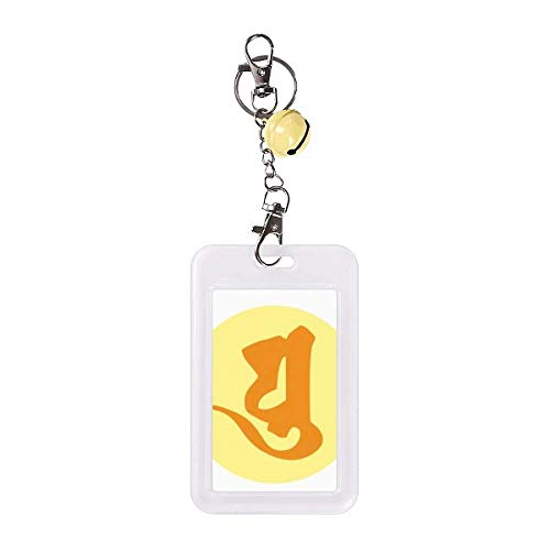 Insigne bouddhiste sanskrit étui porte-carte de crédit en cloche jaune