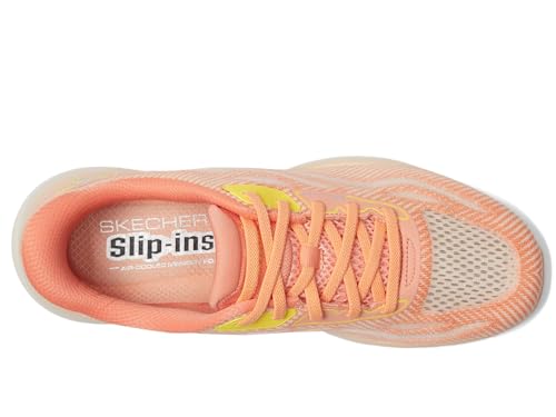 Skechers Women's Go Walk Joy Lynzee Hands Free Slip-Ins Sneaker, Peach, 10