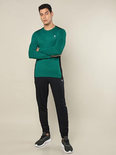 Image of TECHNOSPORT Men Polyester Slim Fit T-Shirt - (P725 P) Pack of 1
