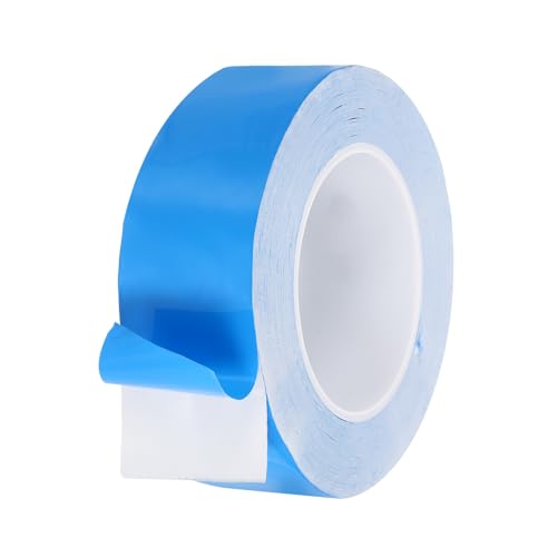 sourcing map Cinta adhesiva térmica, 25 m x 45 mm x 0,25 mm, cinta térmica de doble cara, cinta conductora aislada eléctricamente para refrigeradores, tiras LED, disipador de calor, computadora, CPU