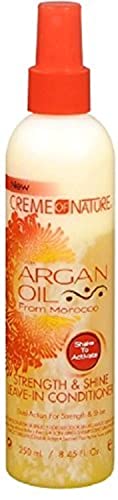 Creme of Nature Strength & Shine Leave-in Conditioner With Argan Oil From Morocco, 8.45 oz (Pack of 4)