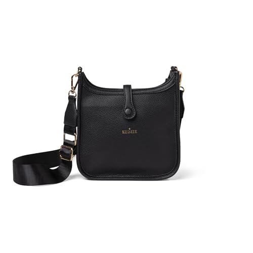 KEDZIE Bella Vegan Leather Crossbody Bag for Women with Adjustable Strap
