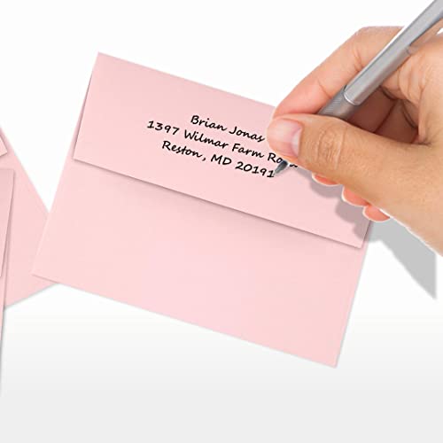 Luxpaper A2 Invitation Envelopes | Peel & Press | 4 3/8" X 5 3/4" | Candy Pink | 80Lb. Text | 50 Qty #TOP5