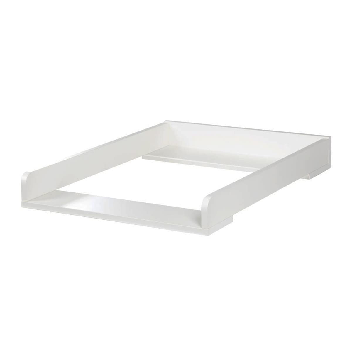 Mon Mobilier Design Sofie Commode à Langer à tiroirs et étagères Style scandinave Blanc/Bois