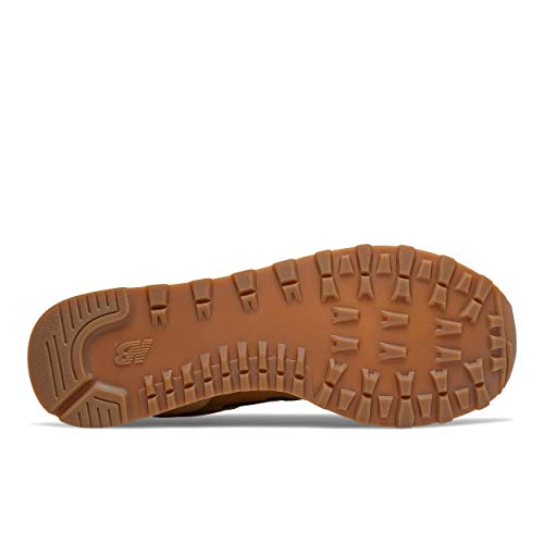 New Balance Tênis clássico masculino 515 V1, Trigo e Goma de Mascar, 18
