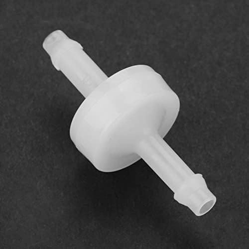 3/16 Inch PVDF Inline Check Valve for Fuel Gas Liquid Air - Diaphragm One Way Check Valve Durable Construction High Flow Low Pressure Drop