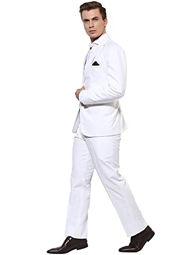 Image of hangup Men's Cotton Blend Formal Suit-Dress Set
