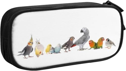 インコ ペンケース 大容量 筆箱 多機能 おしゃれ ペンポーチ 男の子 女の子 子供 シンプル ツール 高校生 大学生 社会人用 中小学生 文具バッグ