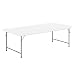 Flash Furniture 30''W x 60''L x 19''H Kid's Granite White Plastic Folding Table