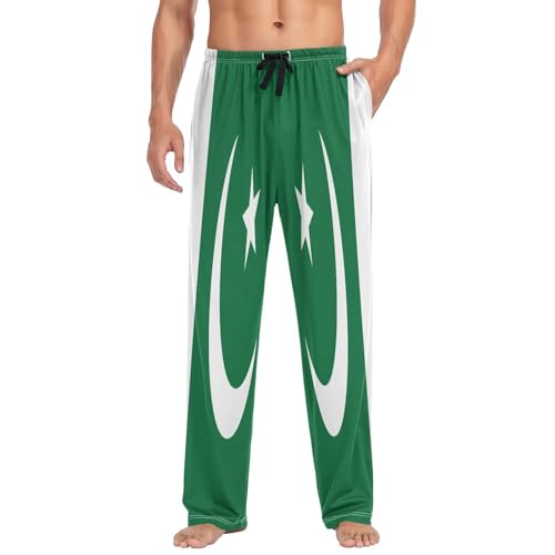 GuoChe Men'S Pajama Bottoms Men Pj Pants with pockets for Winter Holiday Small3