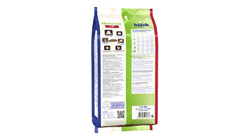 bosch HPC Sensitive Lamm & Reis | Hundetrockenfutter für ernährungssensible Hunde aller Rassen | 1 x 1 kg