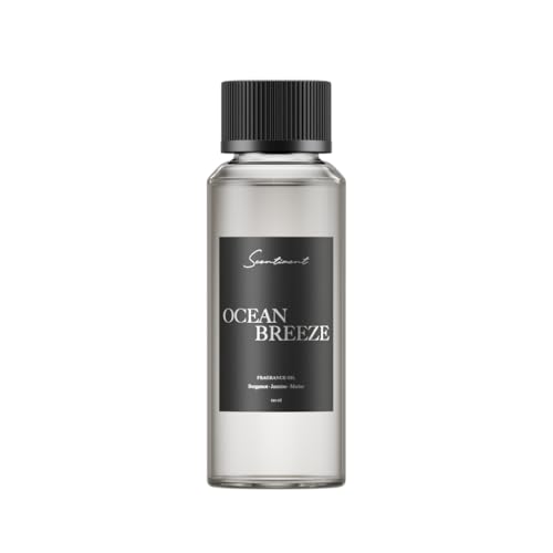 Scentiment Ocean Breeze Diffuser Oil - Premium Hotel Scent with Notes of Bergamot Lemon Jasmine with Marine & Amber Home Scent Hotel Fragrance Oil Diffuser Refill - 4.06 fl oz (120 mL)