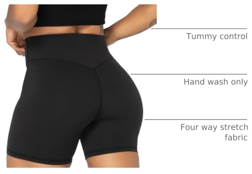 Image of Sunzel No Front Seam High Waist Biker Shorts for Women, Squat Proof Yoga Workout Gym Bike Shorts | 3, 5 Or 8-Inch Inseam, High Waisted, Tummy Control, No Front Seam, Buttery Soft, Compression Fit, Squat Proof