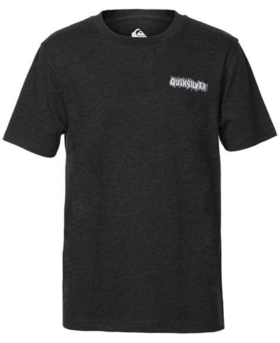 Image of Quiksilver Boys' Short Sleeve Logo Graphic T-Shirt, Soft & Comfortable, Regular Fit