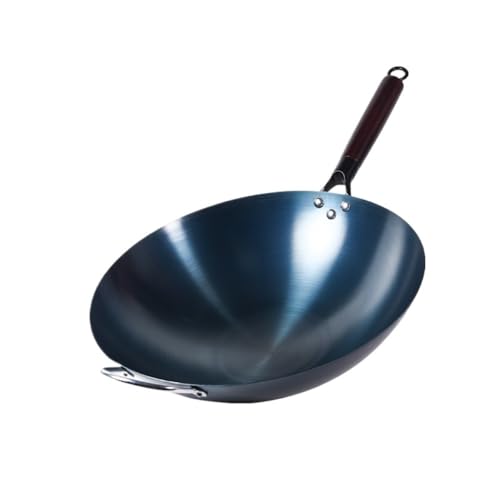 Wok de Acero Inoxidable 34 cm Fondo Redondo Sin Recubrimiento miniatura 1
