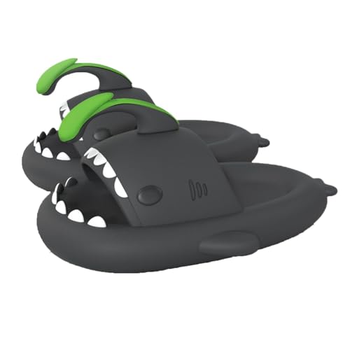 Unisex Shark Slides, Original Shark Slipper Upgraded, EVA Anti-Slip Quick Drying Shark Sliders, Novelty Cloud Shark Slippers (Lantern Fish, Adult, Women, 12, Numeric Range, US Footwear Size System, 12.5, Medium)