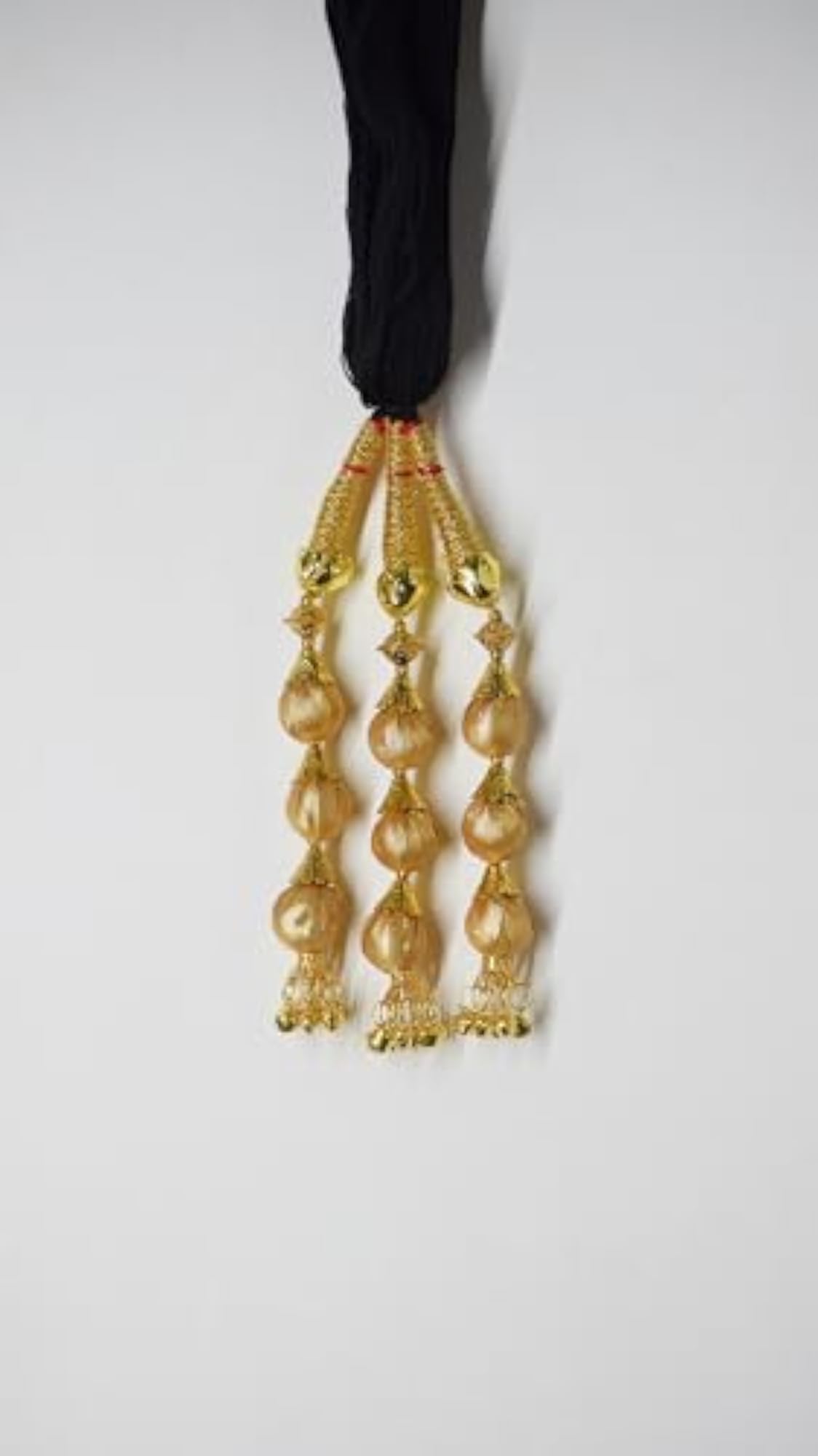 Women Multicolored Velvet Ball Ghungru Paranda Parandi Choti Braid Extension