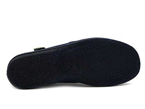 EMANUELA 5254 - Blu Pantofole Uomo in Tessuto con