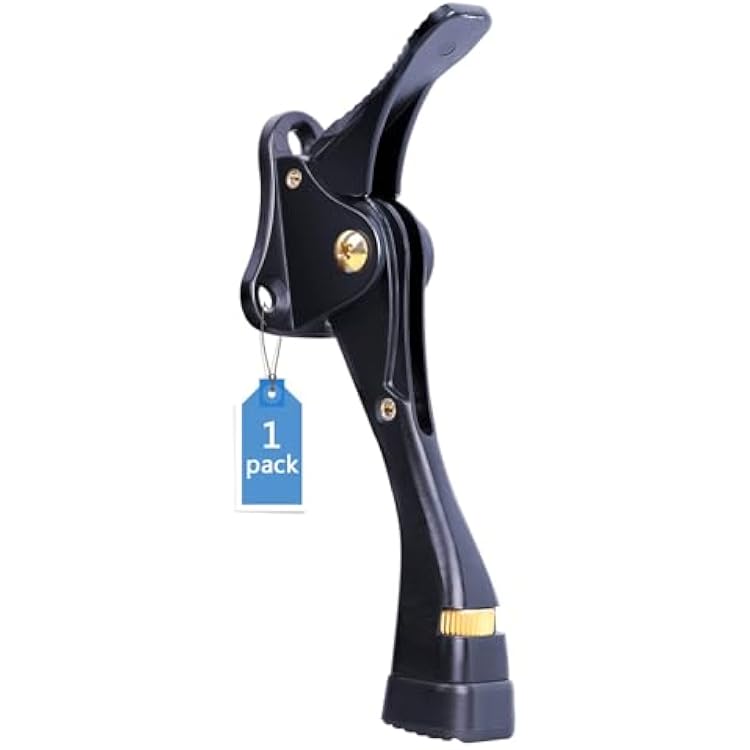 Gotega Door Stops Indoors, Kickdown Door Stoppers with One Touch Adjustable Height and Rubber Tip 4 Inches, Door Stoppers for Floor, Heavy Duty Door Wedgeor Stops