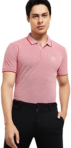 Image of Max Men Textured Slim Fit Polo T-Shirt