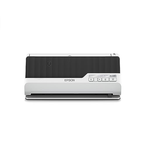 Epson DS-C490 Duplex Compact Desktop Document Scanner with Auto Document Feeder (ADF)