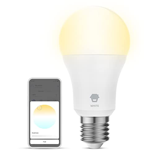 Chuango A609W Lampadina Smart E27 Wifi - Lampadina Intelligente Bianca per Risparmio Energetico - Regolabile da Smartphone e Compatibile con Alexa, Google Home, Siri - Potenza 10W