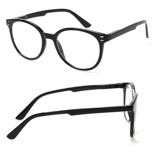 Image of SIGVAN 3 Pack Reading Glasses Spring Hinge Stylish Readers Black /Tortoise for Men and Women