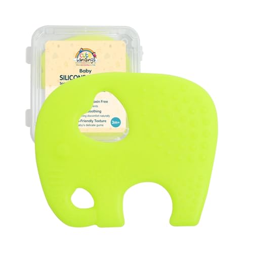 Image of Silicone Teething Toy for Newborn Baby Girls & Boys | BPA-Free, Food-Grade | Gum Relief, Chewing Aid |Teether| Easy-to-Grip Essentials (3+ Months)