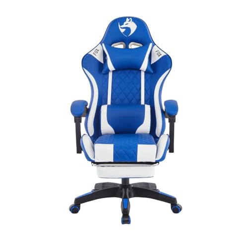 Cadeira Gamer Fox Racer Luna com Apoio de Pés UT-B200 Azul