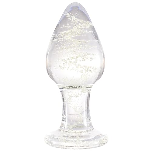 Glas Dildo,Glow in The Dark Dildo,Anal Plug XXL Buttplug Analdildo Sex Spielzeug Geeignet für Frauen Männer Paare