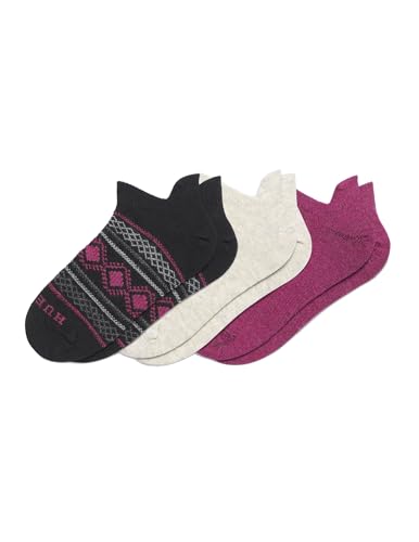 Image of HUE Women's Merino Wool Warm Winter Tab Back Breathable Natural Temperature Regulating Athletic Socks 3 Pair Pack