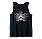 WWE Bret Hart Logo geflügelter Totenkopf Tattoo Tank Top