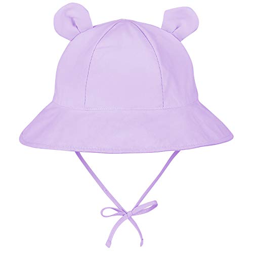 Image of Zando Baby Toddler Sun Bucket Hats Wide Brim Beach Hats Infants Girls Cap Sun Protection Summer Kid Hat
