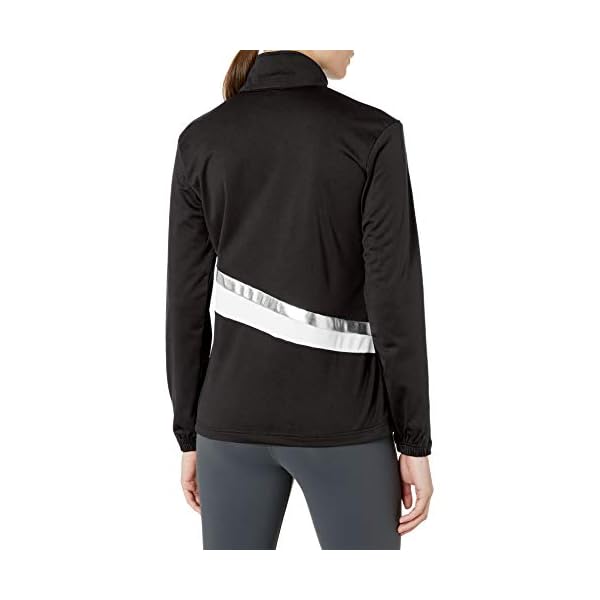 Augusta-Sportswear-Womens-Aurora-Jacket Augusta Sportswear Womens Aurora Jacket, Black/White/Metallic Silver, Medium