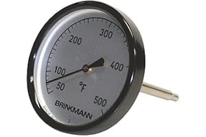 Brinkmann Smokeshop Temperature Gauge - Cooking Thermometer Essential Accessory for Brinkmann Smokers