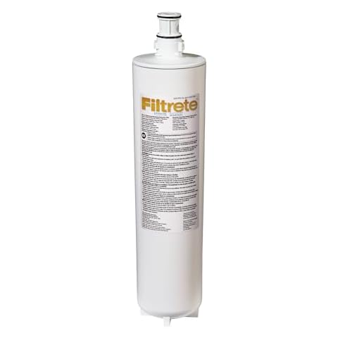 Filtrete Advanced Under Sink Quick Change Water Filtration Filter 3US-PF01, for use with 3US-PS01 System, 1 Count (Pack of 1), White Cover