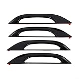 Cubierta para manija de puerta, acabado negro brillante, compatible con Tesla para modelo 3 y modelo Y 2017 2023, hecha de plástico ABS con cinta automotriz preaplicada