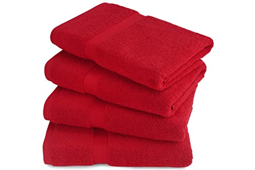 Akti Premium Bath Towels Set Of 4, Cotton Shower Towels For Bathroom Set, 700 Gsm Bath Towel Set, 27X54 Inches, Highly Absorbent & Quick Drying, Hotel Collection Towels - Hibiscus Towels #TOP2