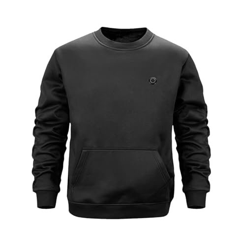 JUYAXIN Sudadera unisex con calefacción para hombre y mujer, abrigo de invierno recargable con capucha, unisex, recargable