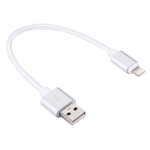 Lightning 8 pin USB Cable cargador, Fone-Stuff ®  3 una cabeza de metal de estilo de tejido para teléfonos móviles