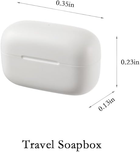 Miniatura 9 de Caja de jabón de viaje a prueba de fugas para ducha, contenedor de jabón portátil, plato con tapa para baño, soporte de jabón de viaje