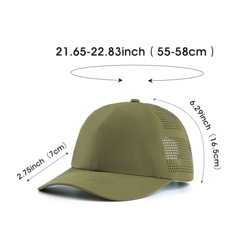 Image of HH HOFNEN Women Quick Drying Baseball Cap Sun Hat Unstructured Golf Hat