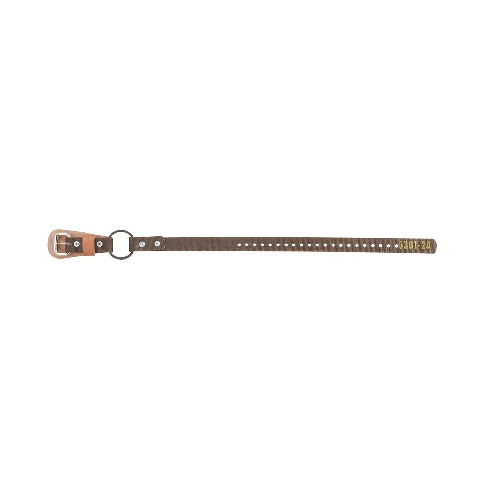 Klein Tools Brown Ankle Straps For Pole And Tree Climbers, 1-1/4-Inch Width 5301-23