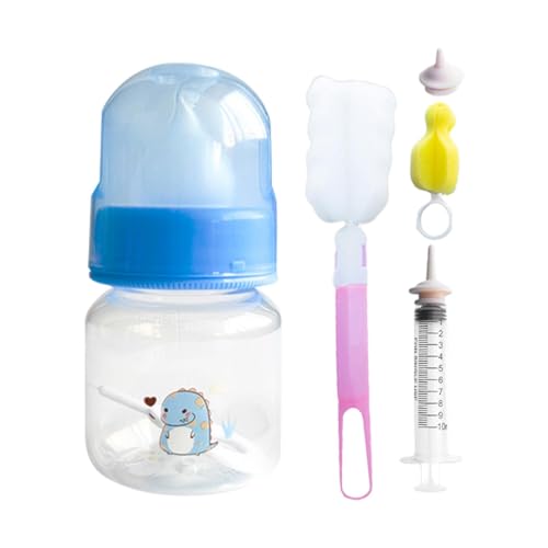 Botella para cachorros, botella para cachorros, estación de alimentación con biberón para cachorros | Dispensador de alimentación para gatitos, botella de lactancia para mascotas con tetina de