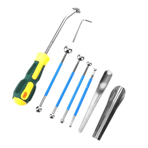 Hemobllo 9 piezas Kit de Herramientas Acabado Calafateo con Diseño Doble Punta para Juntas Azulejos Uso Fácil para Baño Cocina y Suelos Profesional para Sellado y Alisado