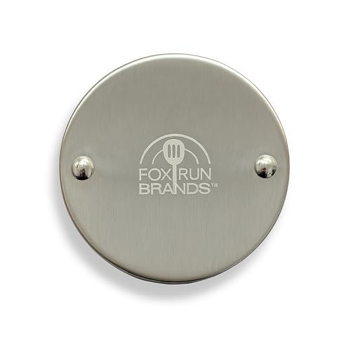 Fox Run Vintage Can Punch Opener Stainless Steel Can Punch and Saver Lid for 3 Wide Cans