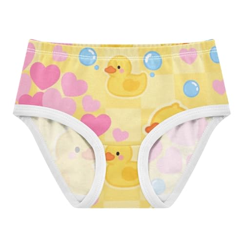 GuoChe Cotton Panties 1-piecing Hip Design Panties Toddler Cotton Underwear for Kids in Sizes 2T-8Y